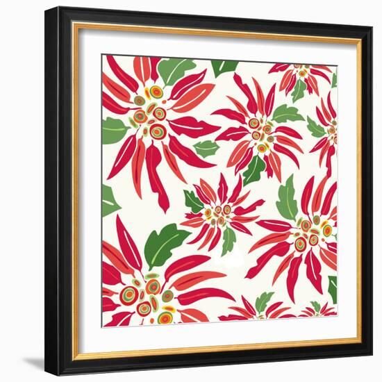 Flowers, Chistmas Star Flower Color-Belen Mena-Framed Giclee Print