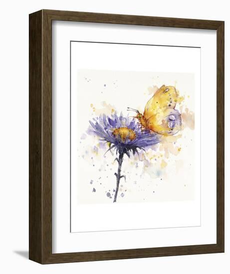 Flowers & Flutters-Sillier than Sally-Framed Art Print