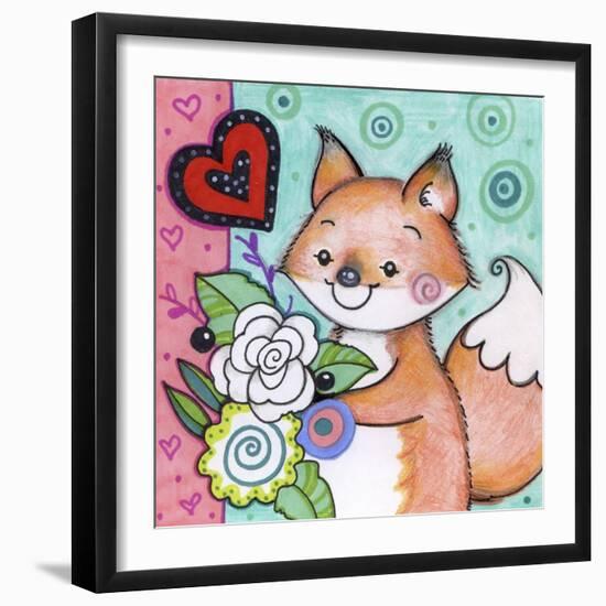 Flowers For Fox-Valarie Wade-Framed Giclee Print