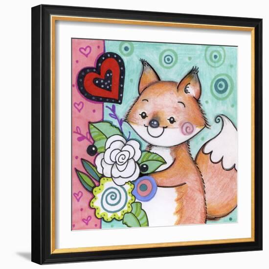 Flowers For Fox-Valarie Wade-Framed Giclee Print