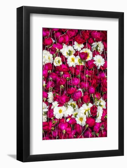 Flowers for offering at a Hindu temple, New Delhi, India, Asia-Matthew Williams-Ellis-Framed Photographic Print