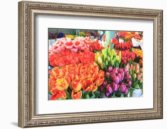 Flowers for sale at Pike Place Market in late spring, Seattle, Washington State, USA-Stuart Westmorland-Framed Photographic Print