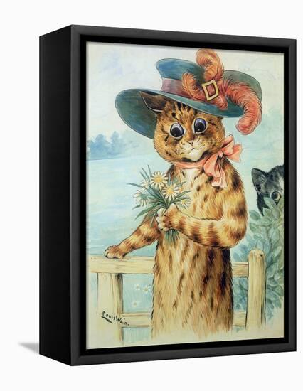 Flowers for the Duchess-Louis Wain-Framed Premier Image Canvas