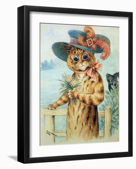 Flowers for the Duchess-Louis Wain-Framed Giclee Print