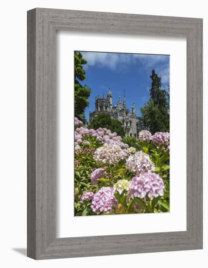 Flowers Frame Old Mystical Buildings of Romanesque Gothic and Renaissance Style-Roberto Moiola-Framed Photographic Print