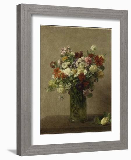 Flowers from Normandy-Henri Fantin-Latour-Framed Art Print