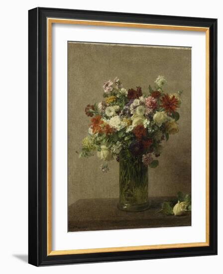 Flowers from Normandy-Henri Fantin-Latour-Framed Art Print