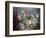 Flowers, Fruit with a Monkey and a Parrot-Jean-Baptiste Monnoyer-Framed Giclee Print