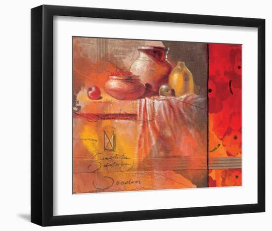 Flowers & Fruit-Joadoor-Framed Art Print