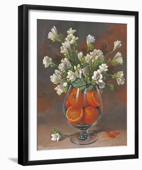 Flowers & Fruits II-Joaquin Moragues-Framed Art Print