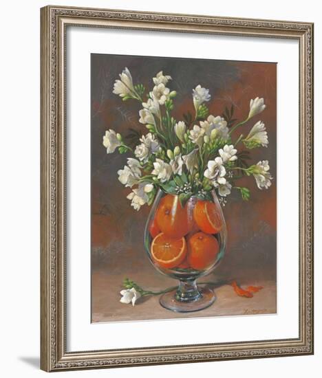 Flowers & Fruits II-Joaquin Moragues-Framed Art Print