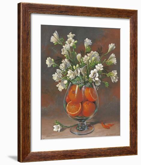 Flowers & Fruits II-Joaquin Moragues-Framed Art Print