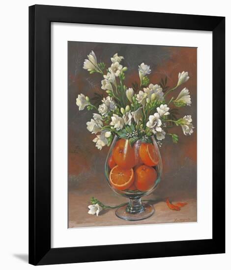 Flowers & Fruits II-Joaquin Moragues-Framed Art Print