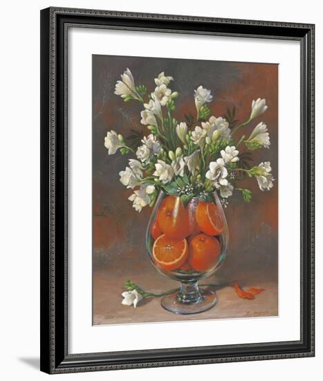 Flowers & Fruits II-Joaquin Moragues-Framed Art Print