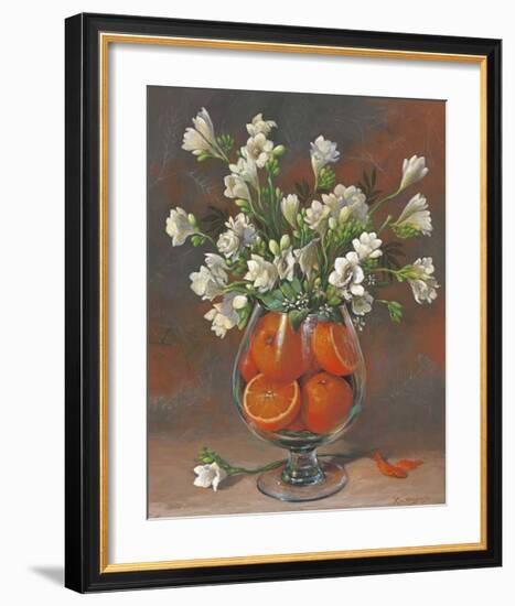 Flowers & Fruits II-Joaquin Moragues-Framed Art Print