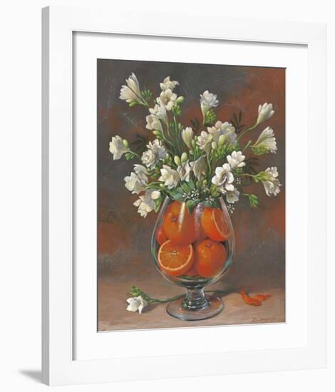 Flowers & Fruits II-Joaquin Moragues-Framed Art Print