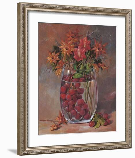 Flowers & Fruits III-Joaquin Moragues-Framed Art Print