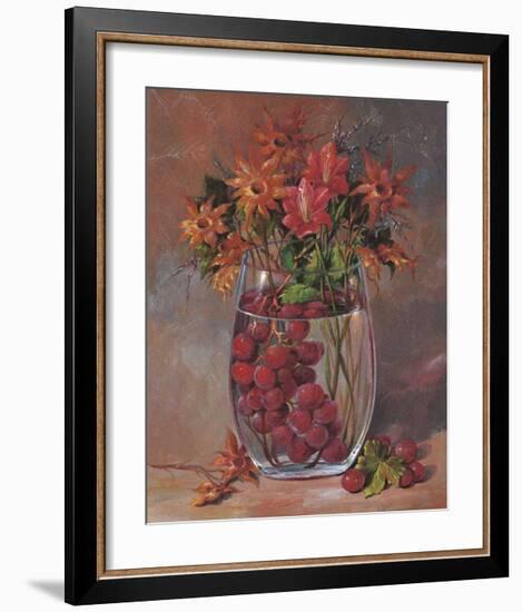 Flowers & Fruits III-Joaquin Moragues-Framed Art Print