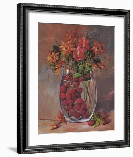 Flowers & Fruits III-Joaquin Moragues-Framed Art Print