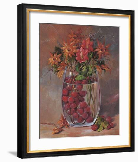 Flowers & Fruits III-Joaquin Moragues-Framed Art Print