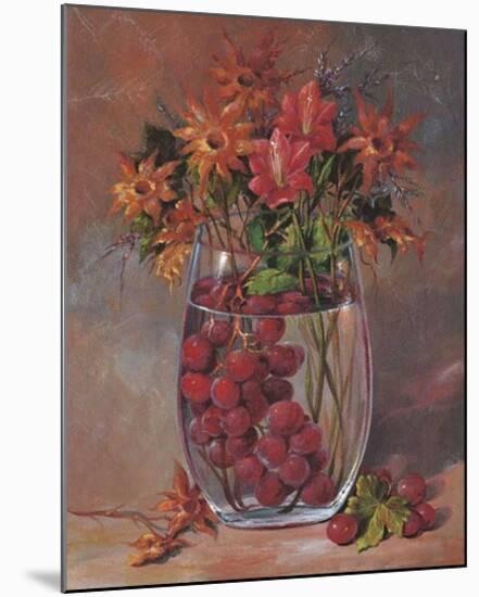 Flowers & Fruits III-Joaquin Moragues-Mounted Art Print