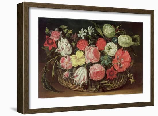 Flowers in a Basket-Anonymous Anonymous-Framed Giclee Print