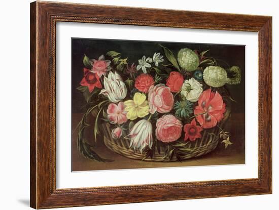 Flowers in a Basket-Anonymous Anonymous-Framed Giclee Print