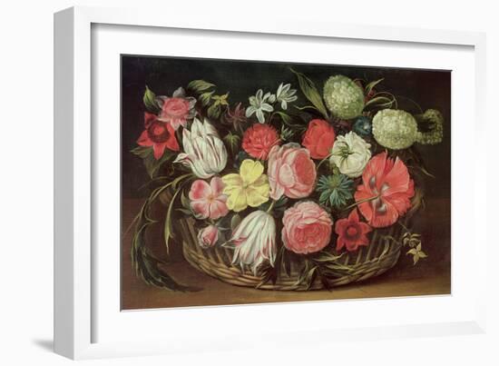 Flowers in a Basket-Anonymous Anonymous-Framed Giclee Print