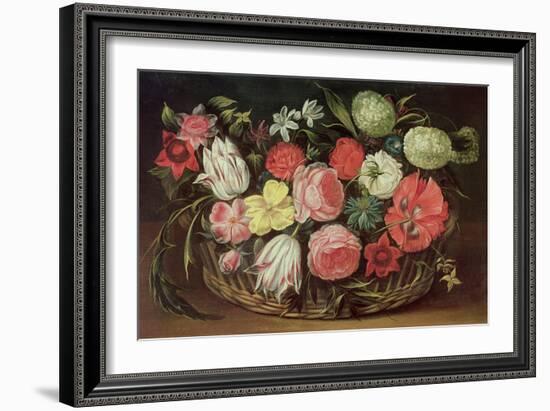 Flowers in a Basket-Anonymous Anonymous-Framed Giclee Print