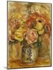 Flowers in a Blue and White Vase-Pierre-Auguste Renoir-Mounted Giclee Print