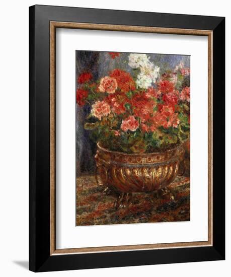 Flowers in a Brazen Vessel, 1880-Pierre-Auguste Renoir-Framed Giclee Print