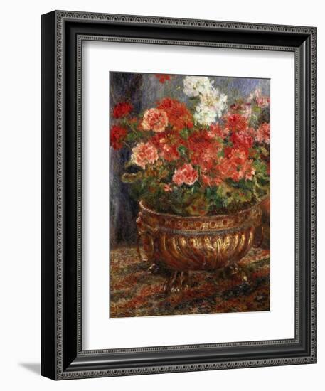 Flowers in a Brazen Vessel, 1880-Pierre-Auguste Renoir-Framed Giclee Print