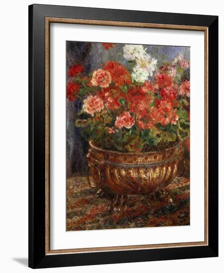 Flowers in a Brazen Vessel, 1880-Pierre-Auguste Renoir-Framed Giclee Print