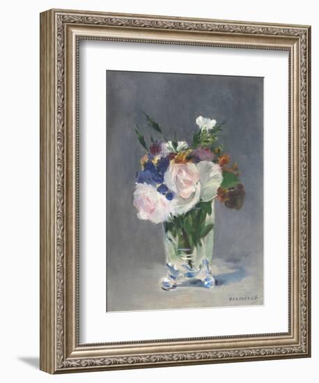 Flowers in a Crystal Vase, 1882-Edouard Manet-Framed Art Print