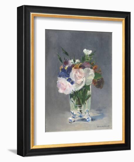 Flowers in a Crystal Vase, 1882-Edouard Manet-Framed Art Print