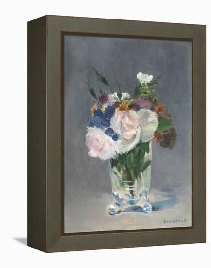 Flowers in a Crystal Vase, C.1882-Edouard Manet-Framed Premier Image Canvas