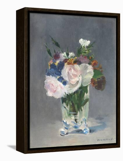 Flowers in a Crystal Vase, C.1882-Edouard Manet-Framed Premier Image Canvas