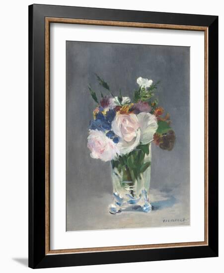 Flowers in a Crystal Vase, C.1882-Edouard Manet-Framed Giclee Print