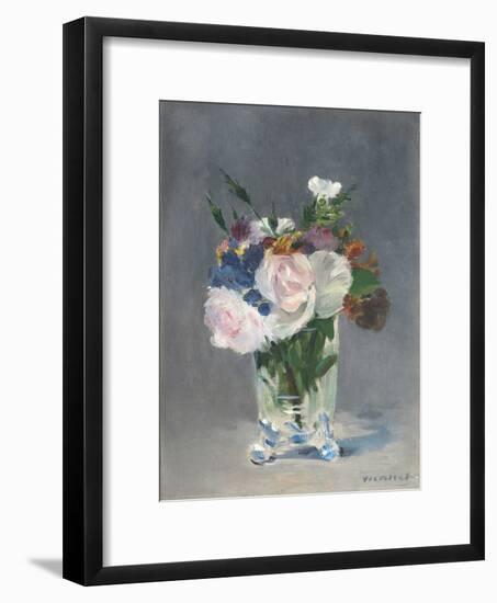 Flowers in a Crystal Vase, C.1882-Edouard Manet-Framed Giclee Print