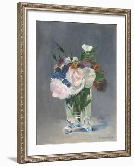 Flowers in a Crystal Vase, C.1882-Edouard Manet-Framed Giclee Print