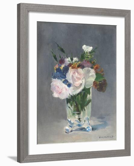 Flowers in a Crystal Vase, C.1882-Edouard Manet-Framed Giclee Print