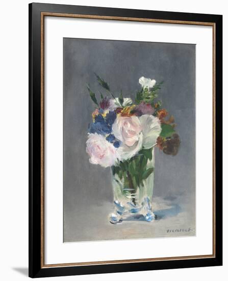 Flowers in a Crystal Vase, C.1882-Edouard Manet-Framed Giclee Print