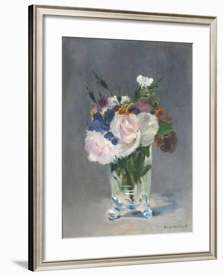 Flowers in a Crystal Vase, C.1882-Edouard Manet-Framed Giclee Print