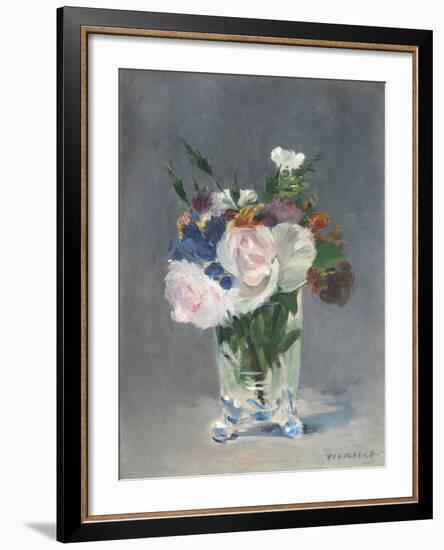 Flowers in a Crystal Vase, C.1882-Edouard Manet-Framed Giclee Print