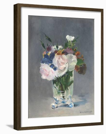 Flowers in a Crystal Vase, C.1882-Edouard Manet-Framed Giclee Print