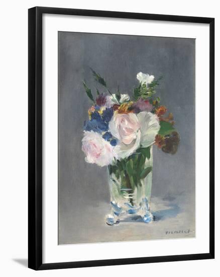 Flowers in a Crystal Vase, C.1882-Edouard Manet-Framed Giclee Print