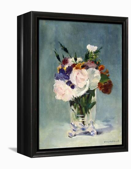 Flowers in a Crystal Vase-Edouard Manet-Framed Premier Image Canvas