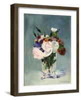 Flowers in a Crystal Vase-Edouard Manet-Framed Photographic Print