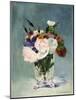 Flowers in a Crystal Vase-Edouard Manet-Mounted Photographic Print