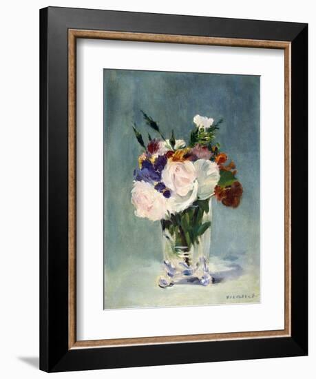 Flowers in a Crystal Vase-Edouard Manet-Framed Photographic Print